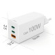 HAMA Бързо зарядно 220V, 100 W GaN, 2x USB-C PD, 1x USB-A QC HAMA Бързо зарядно 220V, 100 W GaN, 2x USB-C PD, 1x USB-A QC