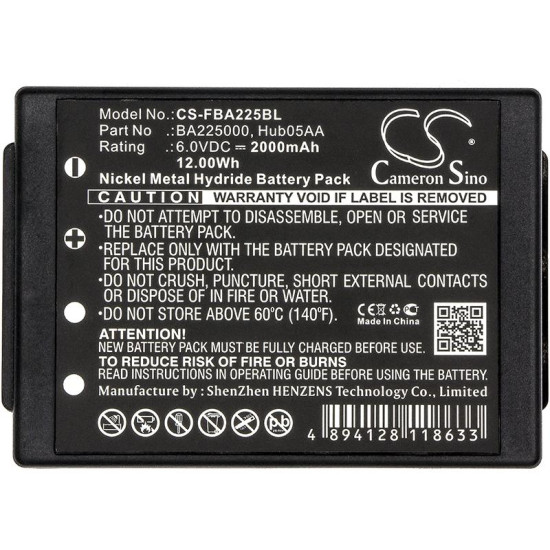 Батерия за дистанционно управление за кран HBC Radiomatic Eco, Micron 4,6 SPECTRUM 1,2 BA225000 NIMH 6V 2000mAh черна Cameron Sino Батерия за дистанционно управление за кран HBC Radiomatic Eco, Micron 4,6 SPECTRUM 1,2 BA225000 NIMH 6V 2000mAh черна Cameron Sino