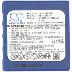 Camera Battery for Crane Remote Control HBC FUB3A, Radiomatic BA203060, Hetronic TGA, Abitron TGA  NIMH 6V 700mAh Cameron Sino