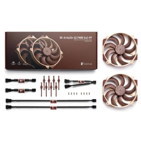 Noctua Fan SET 2 x 140mm - NF-A14x25r G2 Noctua Fan SET 2 x 140mm - NF-A14x25r G2