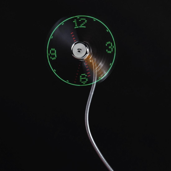 Hama USB Fan with Time Display, 12315