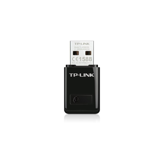 Безжичен адаптер TP-LINK TL-WN823N, 300 Mbps, USB, Вградена антена Безжичен адаптер TP-LINK TL-WN823N, 300 Mbps, USB, Вградена антена