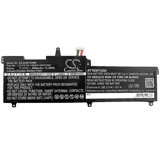 Батерия за лаптоп ASUS GL702 C41N1541 LiPo 15.2V 4800mAh CAMERON SINO Батерия за лаптоп ASUS GL702 C41N1541 LiPo 15.2V 4800mAh CAMERON SINO
