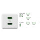 HAMA Бързо зарядно 220V, 65W, GaN, 2x USB-C, PD, 201994 HAMA Бързо зарядно 220V, 65W, GaN, 2x USB-C, PD, 201994