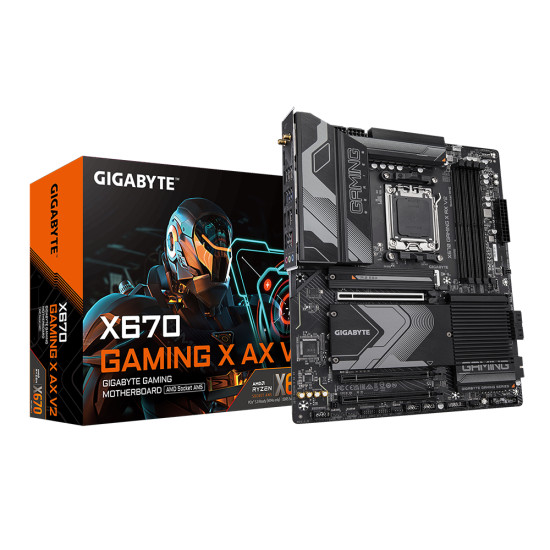 Дънна платка GIGABYTE X670 GAMING X AX V2, Socket AM5 Дънна платка GIGABYTE X670 GAMING X AX V2, Socket AM5