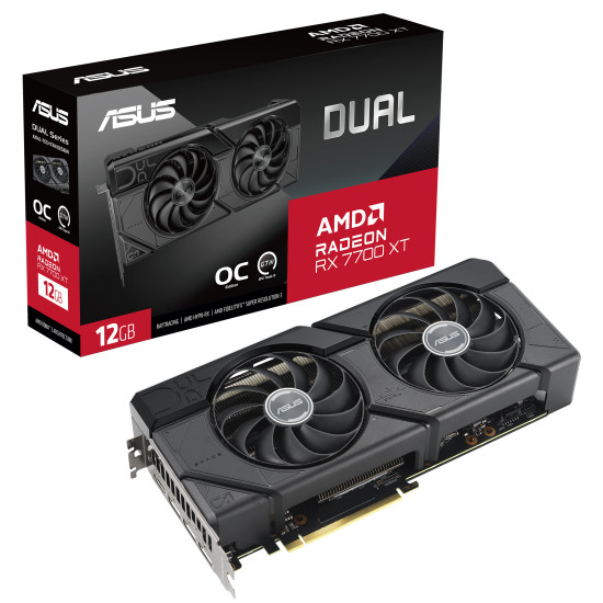 Видео карта ASUS DUAL RX 7700 XT OC 12GB GDDR6 Видео карта ASUS DUAL RX 7700 XT OC 12GB GDDR6