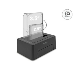 Delock USB Type-C 10 Gbps Docking Station for 2 x SATA HDD / SSD Delock USB Type-C 10 Gbps Docking Station for 2 x SATA HDD / SSD