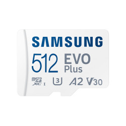 Memory card Samsung EVO Plus microSDXC, 512GB, Adapter