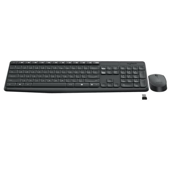 Wireless Keyboard and mouse set Logitech MK235, Gray Wireless Keyboard and mouse set Logitech MK235, Gray