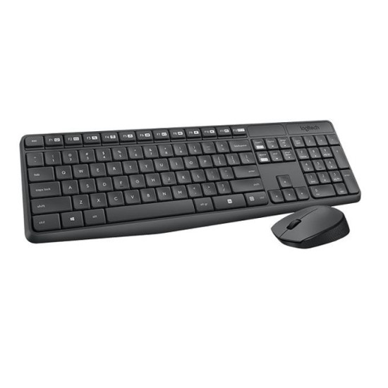 Wireless Keyboard and mouse set Logitech MK235, Gray Wireless Keyboard and mouse set Logitech MK235, Gray