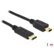 Delock Cable USB Type-C™ 2.0 male > USB 2.0 Type Mini-B male 1.0 m black Delock Cable USB Type-C™ 2.0 male > USB 2.0 Type Mini-B male 1.0 m black