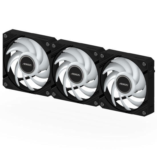 Triple Fans GIGABYTE AORUS EZ CHAIN 120 Black 3-Pack ARGB Triple Fans GIGABYTE AORUS EZ CHAIN 120 Black 3-Pack ARGB