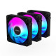 Triple Fans GIGABYTE AORUS EZ CHAIN 120 Black 3-Pack ARGB Triple Fans GIGABYTE AORUS EZ CHAIN 120 Black 3-Pack ARGB