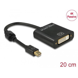 Delock Adapter mini DisplayPort 1.2 male > DVI female 4K Passive black