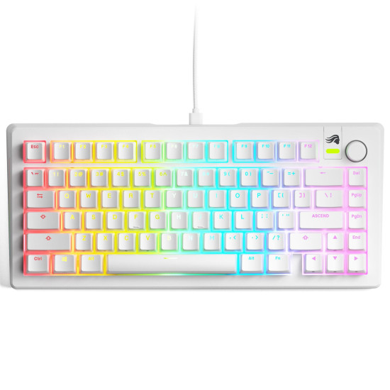 Gaming Mechanical keyboard Glorious GMMK 3 75% White - Fox Linear Switches Gaming Mechanical keyboard Glorious GMMK 3 75% White - Fox Linear Switches