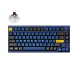 Mechanical Keyboard Lemokey P1 Pro QMK 75% Navy Blue - Keychron Super Brown Switch
