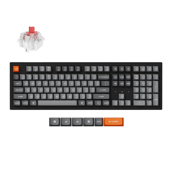 Mechanical keyboard Keychron K10 Max QMK/VIA Full Size - Keychron Super Red Switch, RGB Backlight Mechanical keyboard Keychron K10 Max QMK/VIA Full Size - Keychron Super Red Switch, RGB Backlight