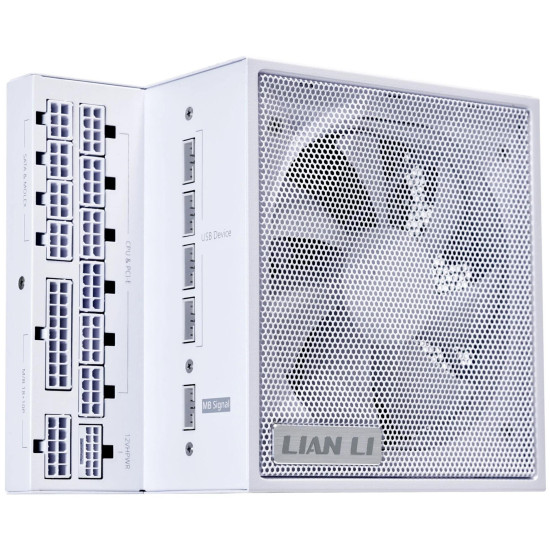 Power Supply Lian Li EDGE EG1300 White 1300W 80+ Platinum PCIe 5.1, ATX 3.1 Power Supply Lian Li EDGE EG1300 White 1300W 80+ Platinum PCIe 5.1, ATX 3.1