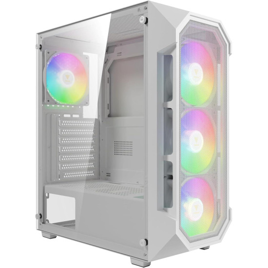 Кутия Gamdias AURA GC1 Elite White - Mesh RGB Кутия Gamdias AURA GC1 Elite White - Mesh RGB