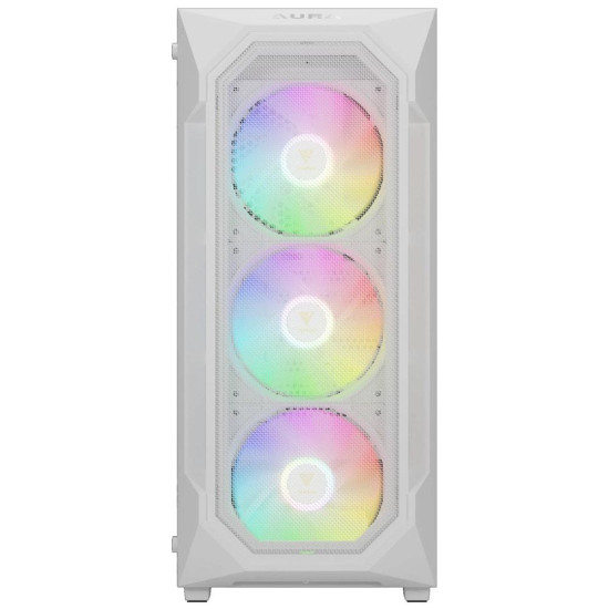 Кутия Gamdias AURA GC1 Elite White - Mesh RGB Кутия Gamdias AURA GC1 Elite White - Mesh RGB