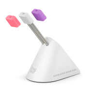 Геймърски аксесоар за кабела на мишката FragON 3 сменяеми цвята - Бял Геймърски аксесоар за кабела на мишката FragON 3 сменяеми цвята - Бял