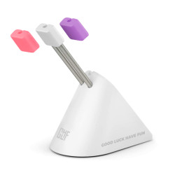 FragON - Tower Mouse Bungee with 3 Colorful clips - White