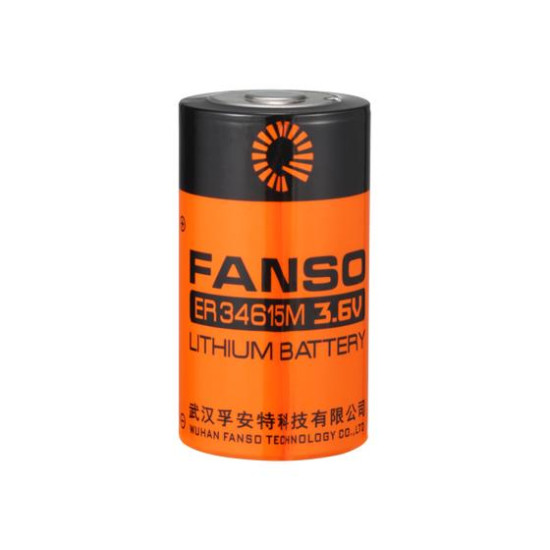 Литиево тионил батерия 3,6V R20 13Ah ER34615M/S /STD /с пъпка/ FANSO Литиево тионил батерия 3,6V R20 13Ah ER34615M/S /STD /с пъпка/ FANSO