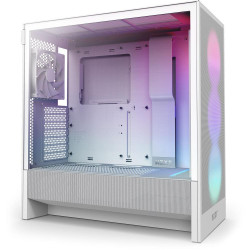 Case NZXT H5 Flow RGB 2024 White, Mid-Tower Case NZXT H5 Flow RGB 2024 White, Mid-Tower