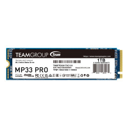 SSD Team Group MP33 PRO, M.2 2280 NVMe, 1TB,  PCIe Gen3x4 SSD Team Group MP33 PRO, M.2 2280 NVMe, 1TB,  PCIe Gen3x4