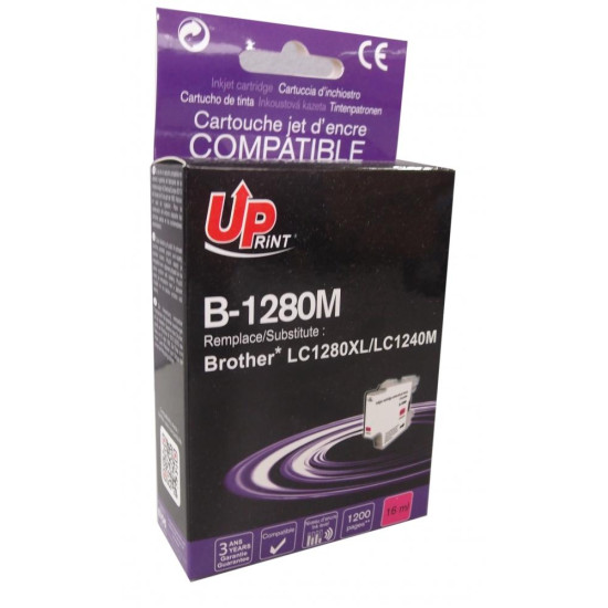 Ink cartridge UPRINT LC1280XL/1240, BROTHER, Magenta Ink cartridge UPRINT LC1280XL/1240, BROTHER, Magenta