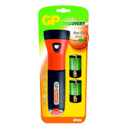 Flashlight GP BATTERIES L074 WORK blister with 2 x D alcaline batteries Flashlight GP BATTERIES L074 WORK blister with 2 x D alcaline batteries
