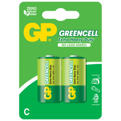 Zinc carbon battery GP  R14 14G-U2 GREENCELL  2 pcs.  1.5V