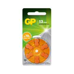 Zink Air battery GP ZA13 6pcs. button for Hearing aids