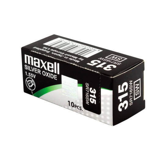 Button Battery Silver MAXELL SR716 SW 1.55V / 315 /