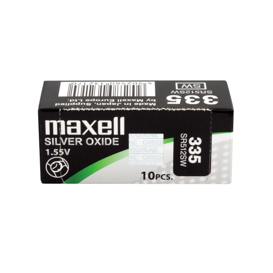 Бутонна батерия сребърна MAXELL SR512 SW /335 1.55V Бутонна батерия сребърна MAXELL SR512 SW /335 1.55V