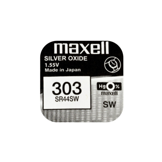 Button Battery Silver MAXELL SR44 SW /357/ 1.55V Button Battery Silver MAXELL SR44 SW /357/ 1.55V