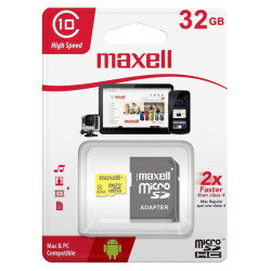 Memory card  Maxell micro SDHC, 32GB Memory card  Maxell micro SDHC, 32GB