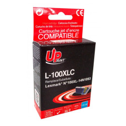 Ink cartridge UPRINT 14N1093, LEXMARK 100XL/Lex S305/S405/S505/S605/Pro705/Pro805, Cyan
