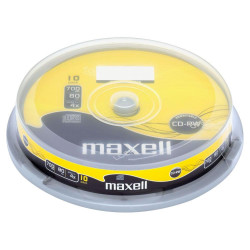 CD-RW80 MAXELL, 700MB, 52x, 10pk CD-RW80 MAXELL, 700MB, 52x, 10pk