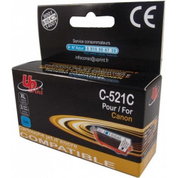 Ink cartridge UPRINT CLI521  CANON, WITH CHIP, Cyan