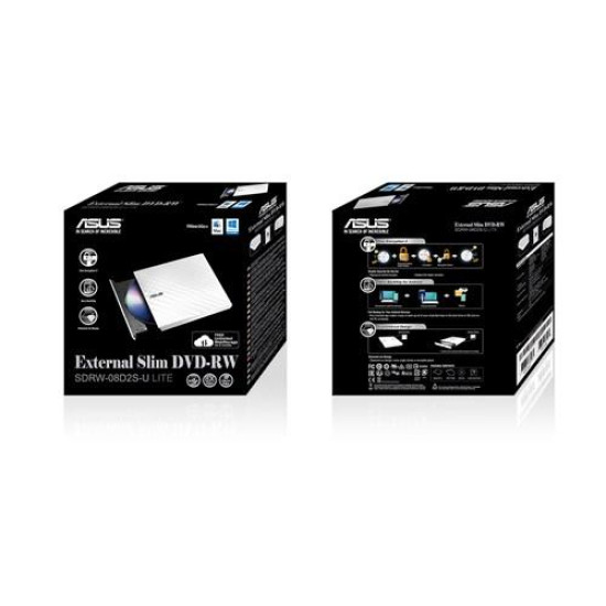 Външно USB DVD записващо устройство ASUS SDRW-08D2S-U LITE