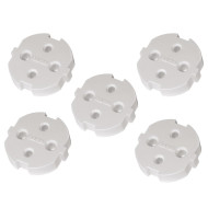 Child Safe Covers for Sockets with Earth Contact, 5 pieces Child Safe Covers for Sockets with Earth Contact, 5 pieces