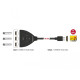 3 портов HDMI суич Delock 18600, 4K, 50 см. кабел, Черен