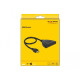 3 портов HDMI суич Delock 18600, 4K, 50 см. кабел, Черен