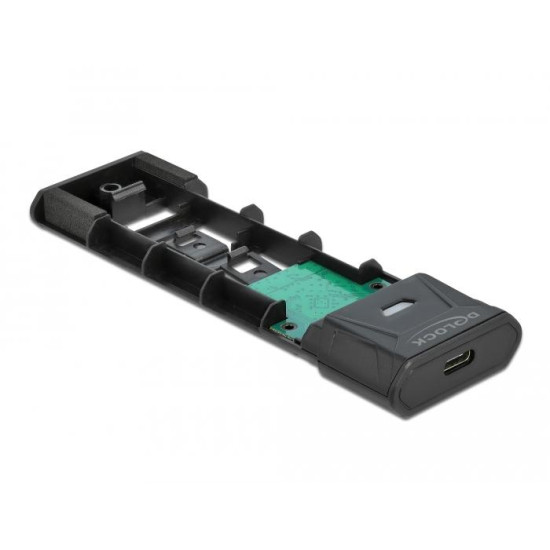 Външна стойка Delock, За M.2 NVMe PCIe или SATA SSD, USB-C 3.2 Gen 2, Инсталация без инструменти