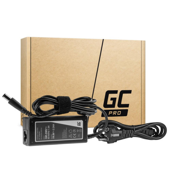 Захранване за лаптоп GREEN CELL, AC Adapter за DELL  PRO Charger / AC Adapter 19.5V 3.34A 65W for Dell Latitude E6330 E6410 E6430 E6530 E7440 Inspiron 15 5558 15R N5110