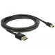 Delock Mini DisplayPort to DisplayPort cable 8K 60 Hz 2 m DP 8K certified