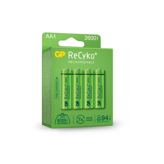 Rechargeable Battery GP R6 AA 2600mAh NiMH 4 бр. 270AAHCE-EB4 GP
