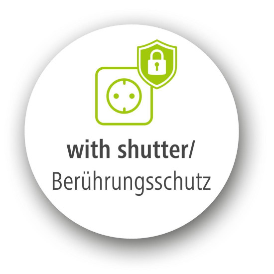 Удължителен захранващ кабел HAMA Profi, Шуко мъжко, Шуко женско, 5 m, Бял