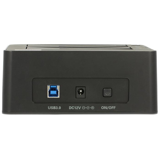 Delock USB 3.0 Dual Docking Station for 2 x SATA HDD / SSD with Clone Function